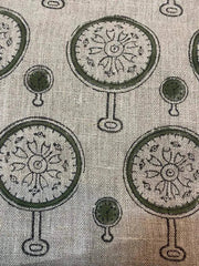 Linen fabric, Fabric by yard, Hand printed fabric, Block Print Fabric, Indian Fabric